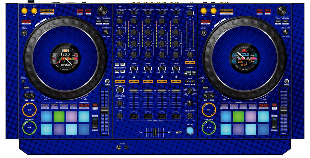 Pioneer DJ DDJ 1000 SRT Skin Gradienter Blue