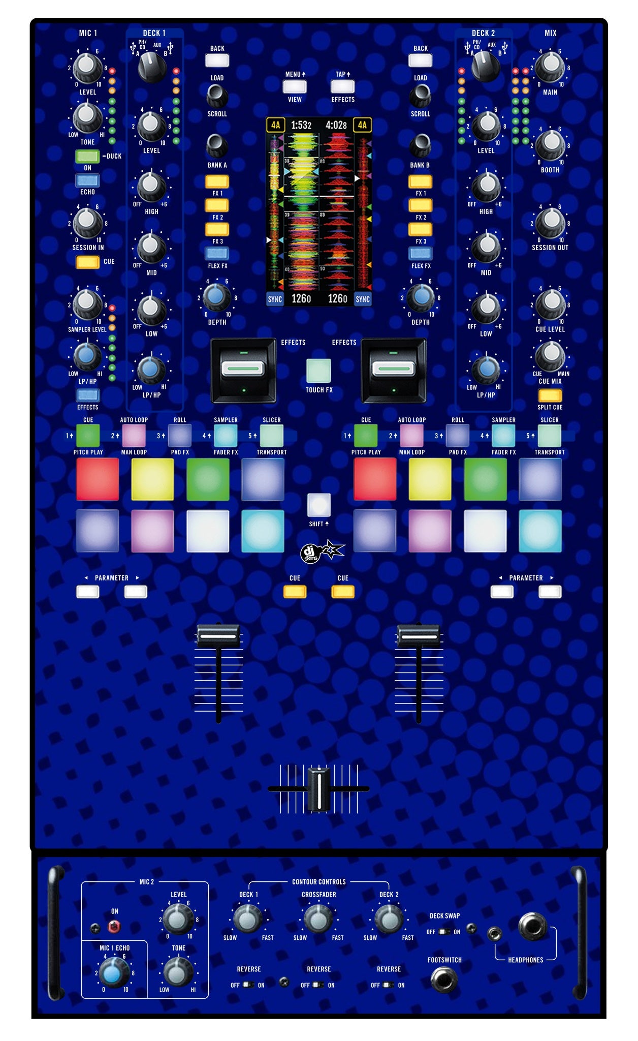 Rane 72 Skin Gradienter Blue