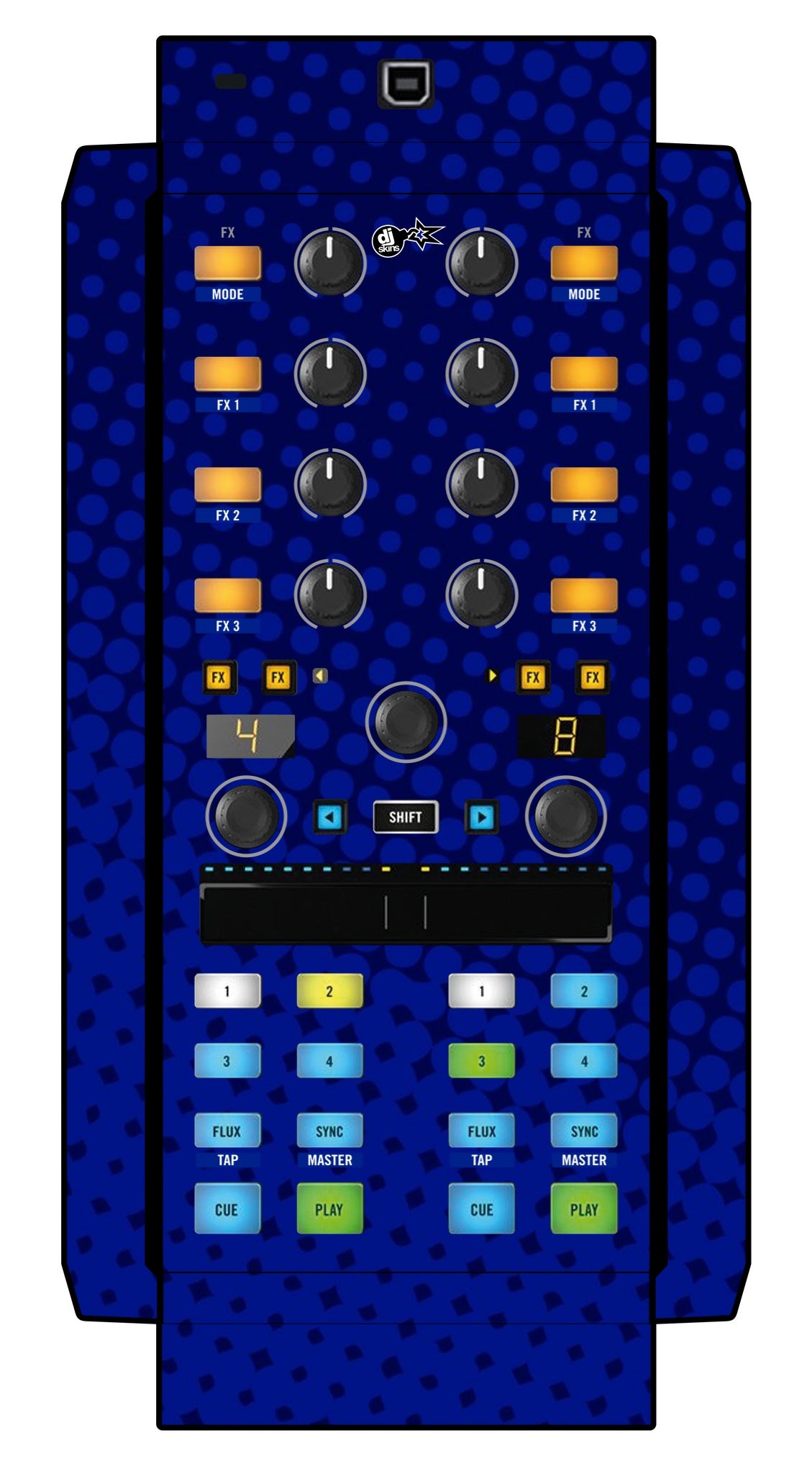 Native Instruments X1 MK2 Skin Gradienter Blue