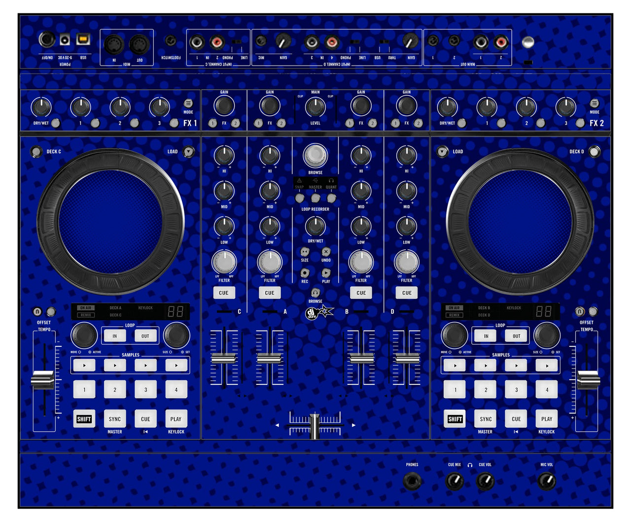 Native Instruments S4 MK1 Skin Gradienter Blue