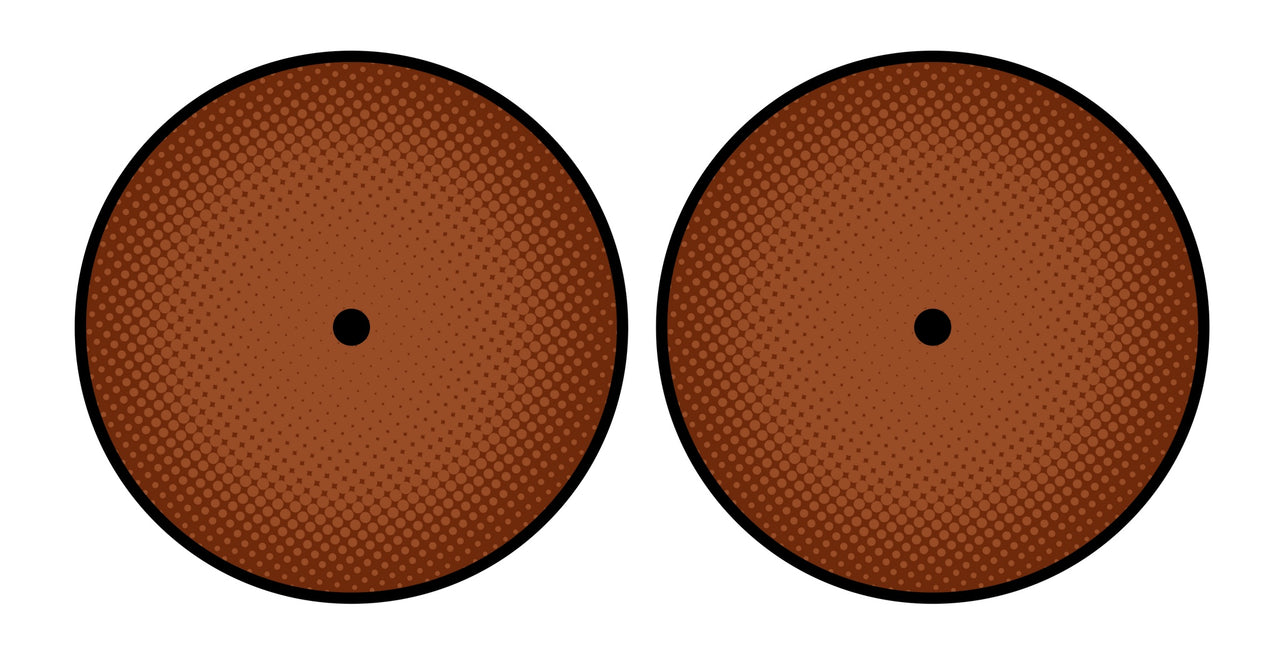 Universal Vinyl Labelsticker (10.2 cm - REGULAR) Skin Gradienter Brown