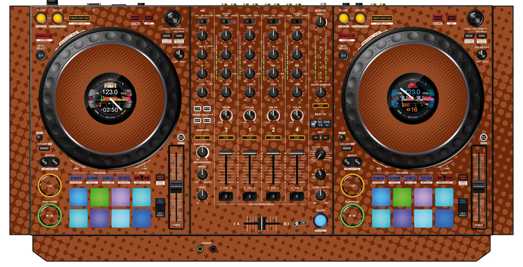 Pioneer DJ DDJ 1000 Skin Gradienter Brown