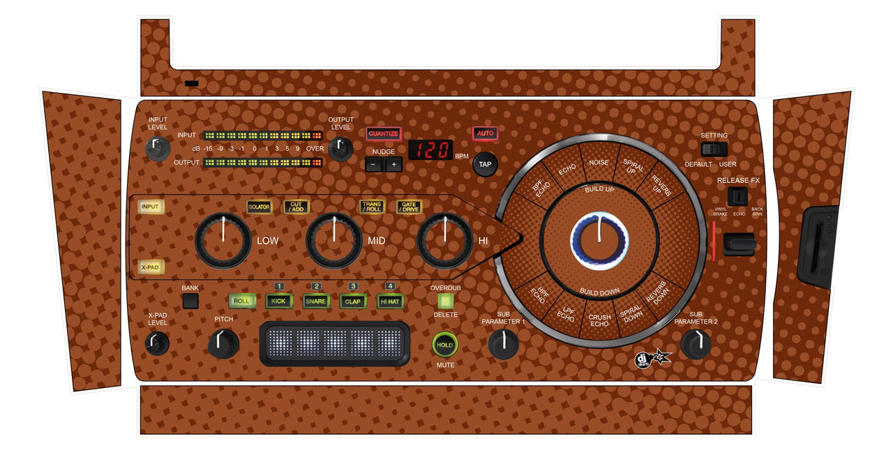 Pioneer DJ RMX 1000 Skin Gradienter Brown