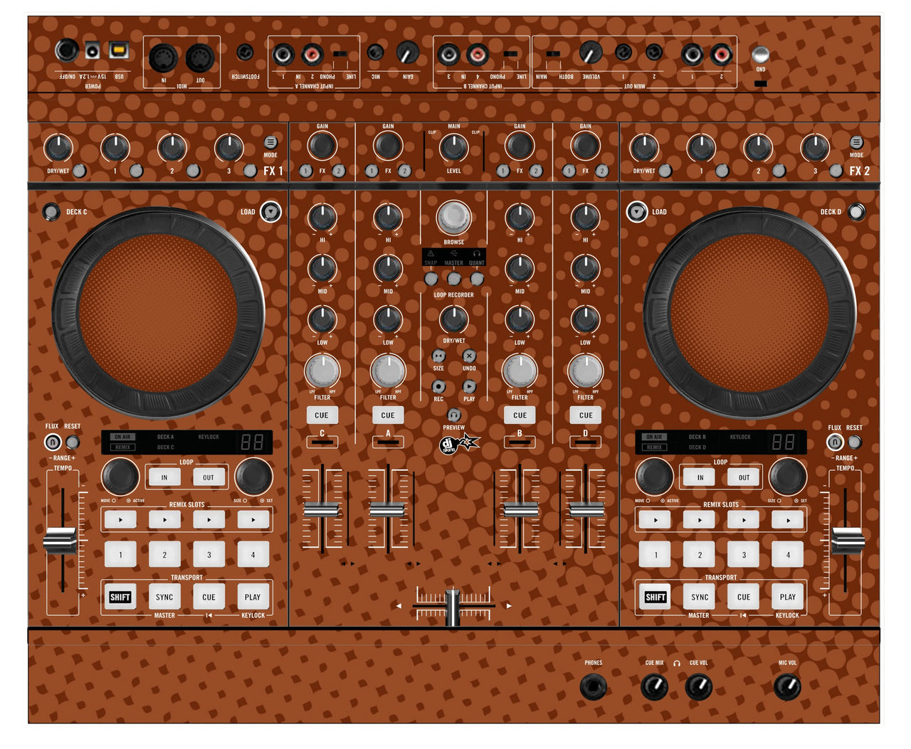 Native Instruments S4 MK2 Skin Gradienter Brown