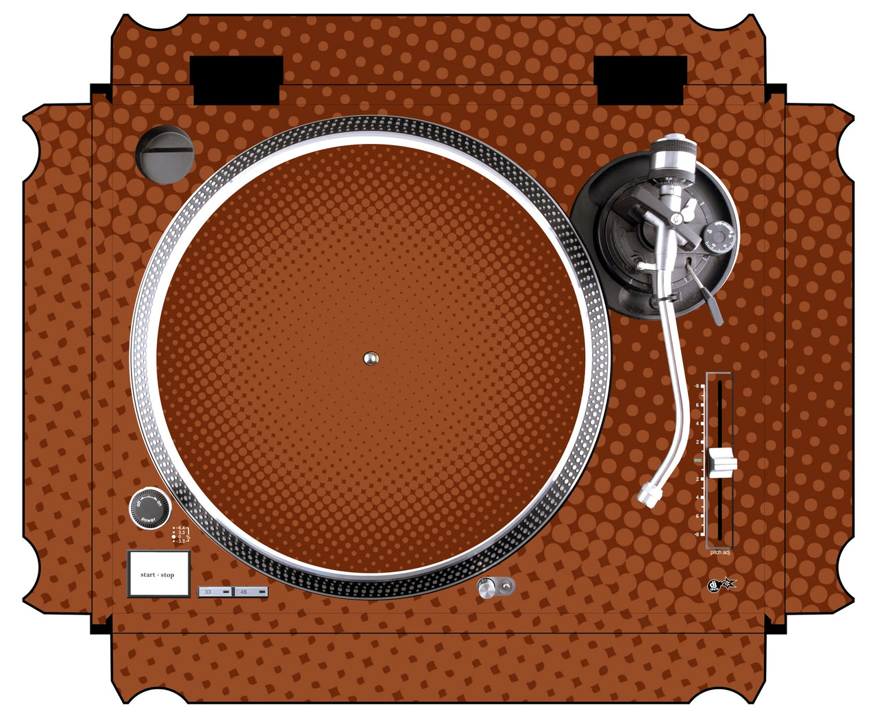 Technics 1200 / 1210 MK2 Skin Gradienter Brown