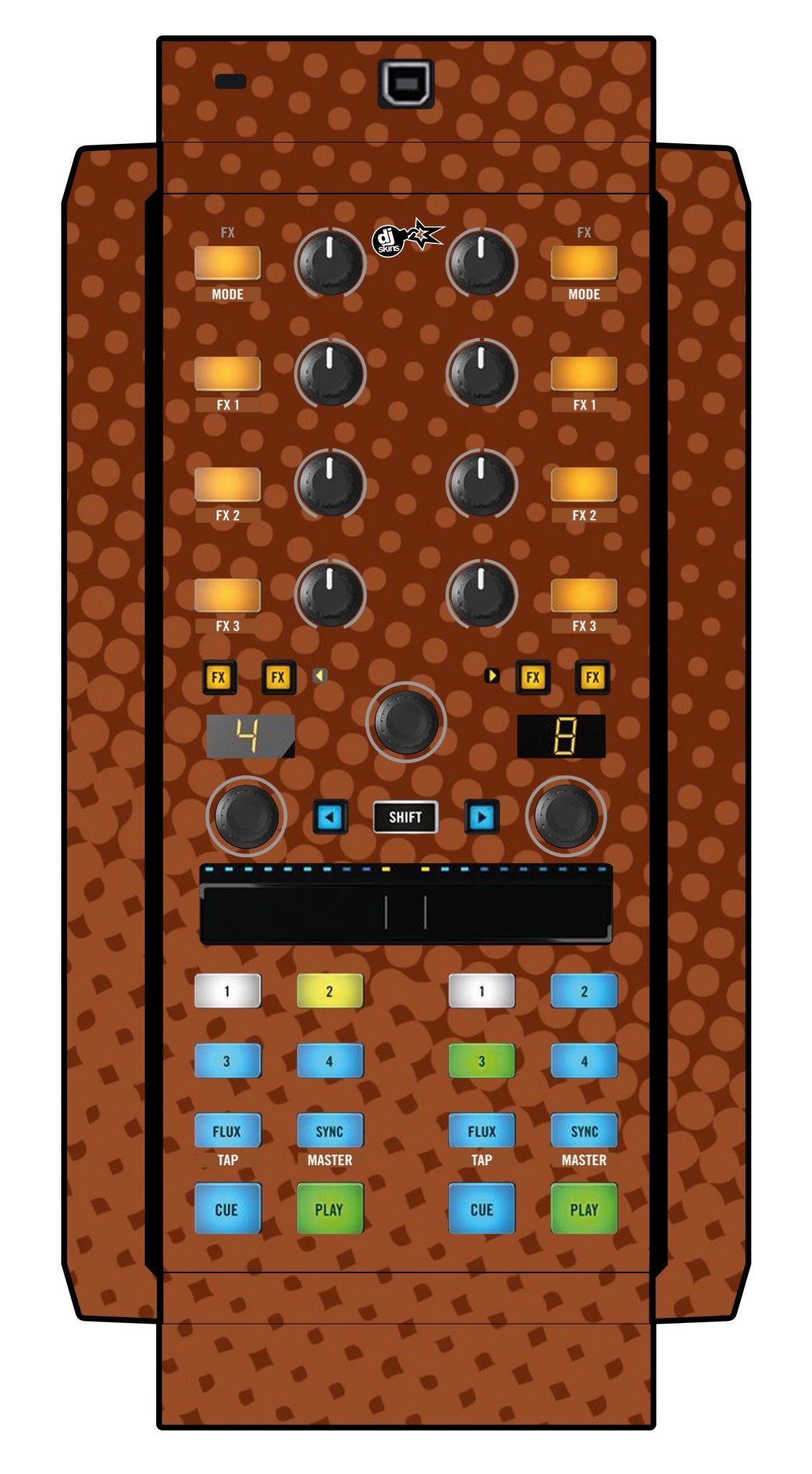 Native Instruments X1 MK2 Skin Gradienter Brown