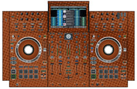 Denon DJ PRIME 4 Skin Gradienter Brown