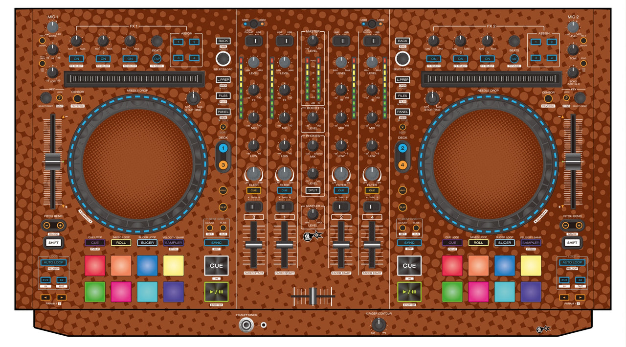 Denon DJ MC 7000 Skin Gradienter Brown