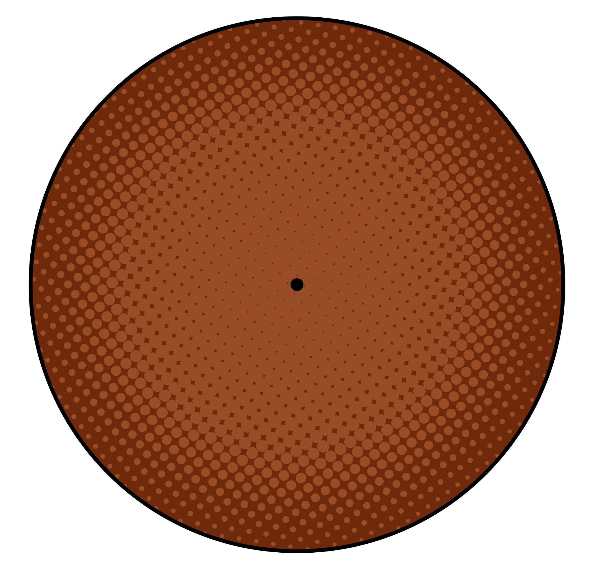 Universal Slipmat 12 Inch Skin Gradienter Brown