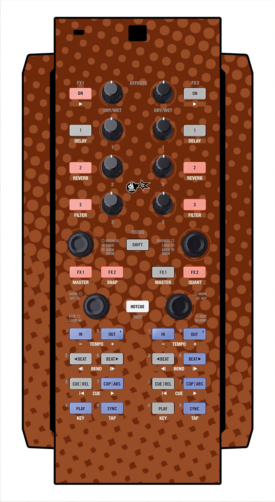 Native Instruments X1 Skin Gradienter Brown