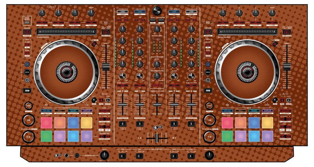 Pioneer DJ DDJ SX 2 Skin Gradienter Brown