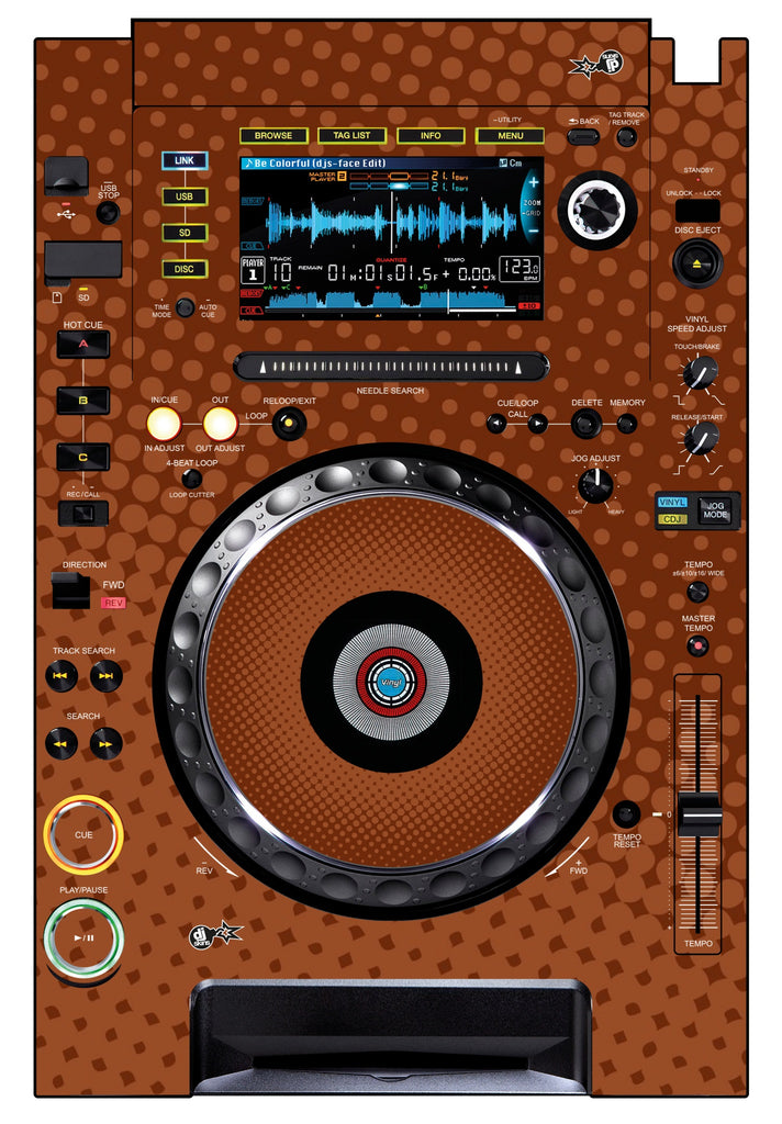 Pioneer DJ CDJ 2000 Skin Gradienter Brown