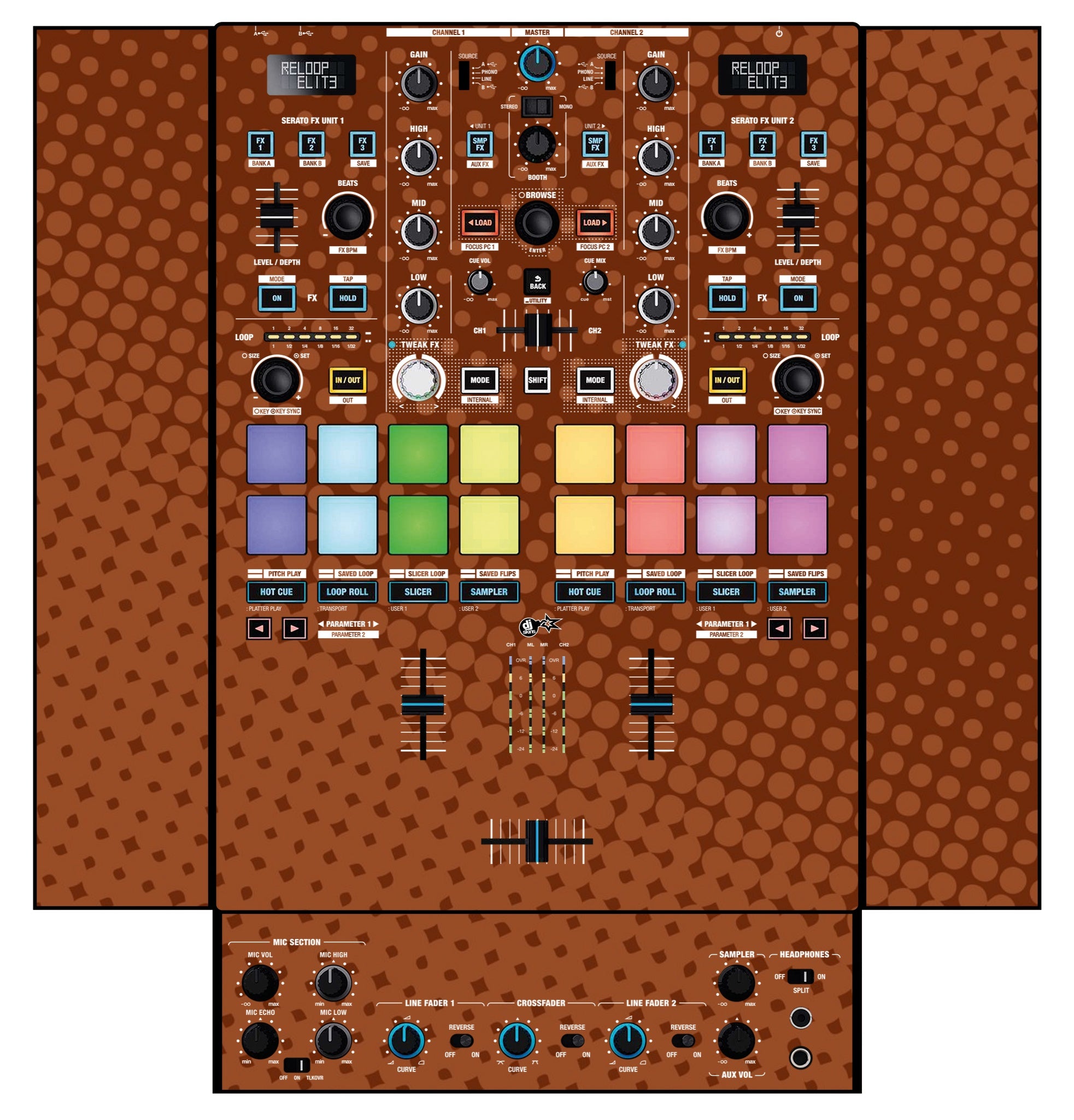 Reloop Elite Skin Gradienter Brown