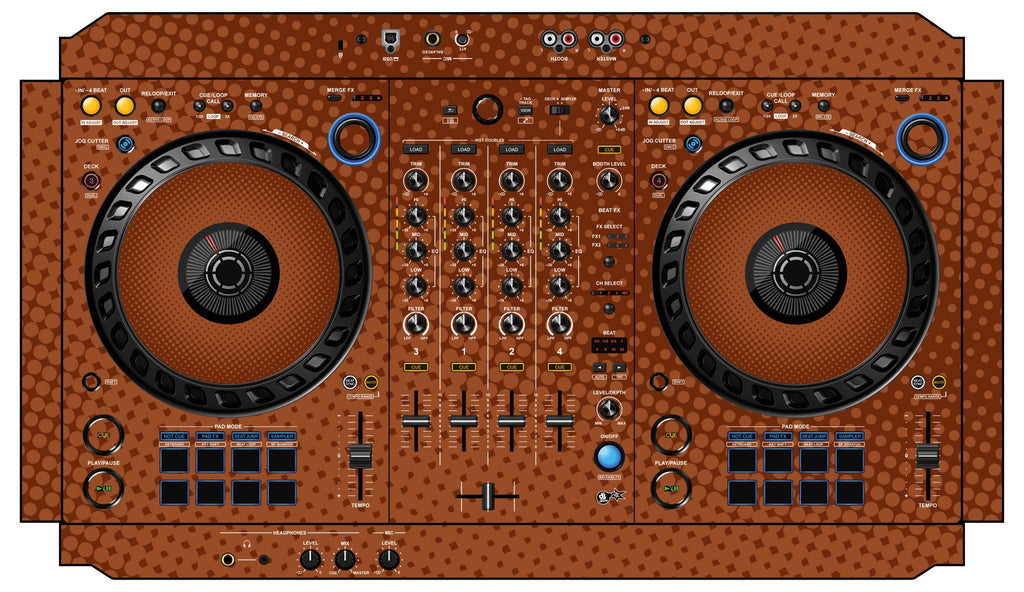 Pioneer DJ DDJ FLX6 Skin Gradienter Brown