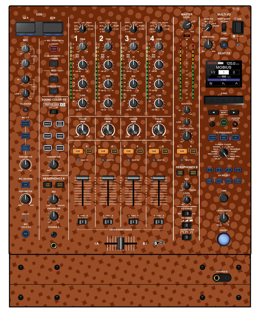 Pioneer DJ DJM A9 Skin Gradienter Brown