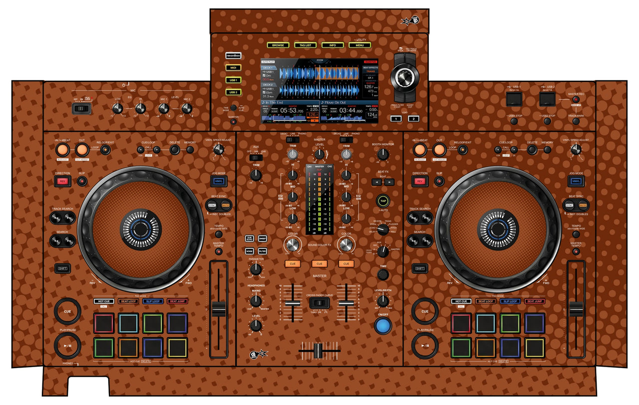 Pioneer DJ XDJ RX 2 Skin Gradienter Brown
