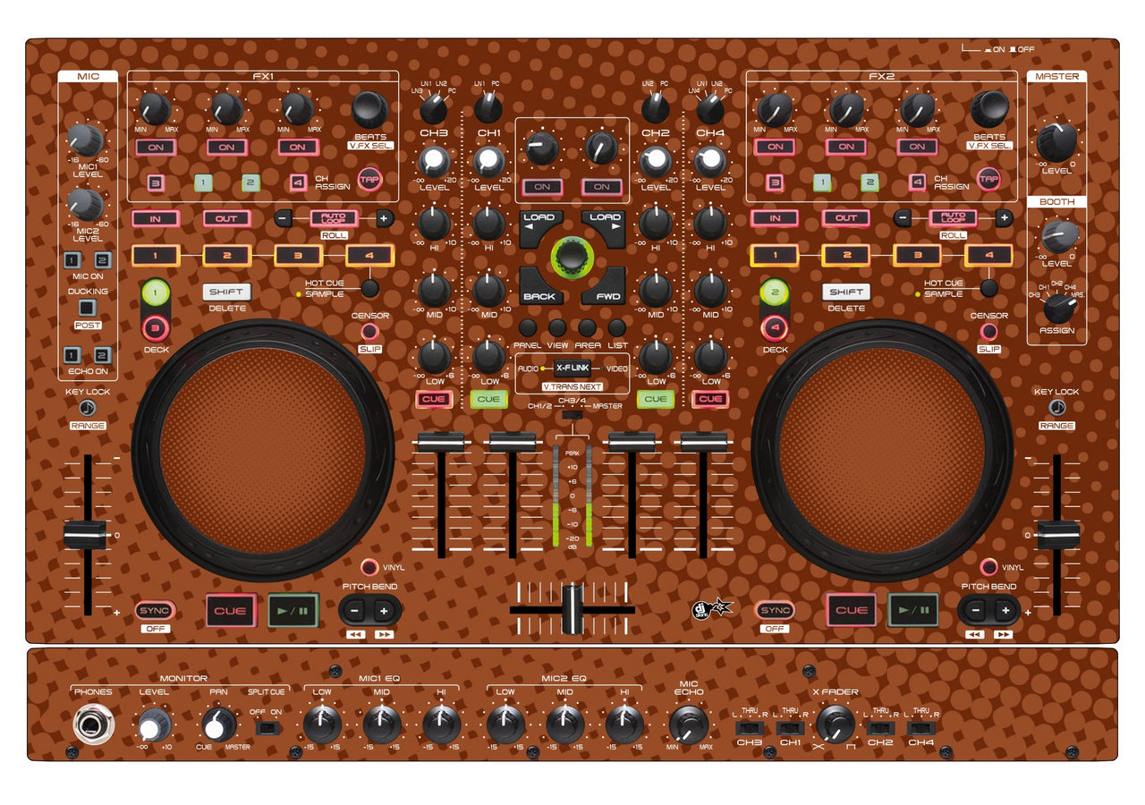 Denon DJ MC 6000 MK2 Skin Gradienter Brown