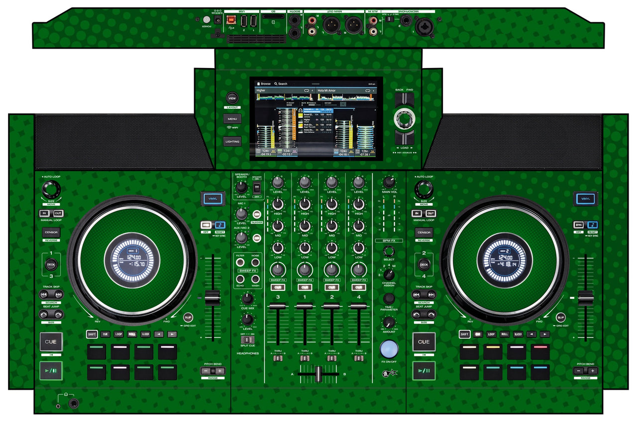 Denon DJ SC Live 4 Skin Gradienter Green