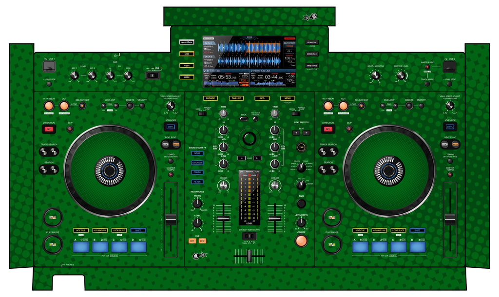 Pioneer DJ XDJ RX Skin Gradienter Green