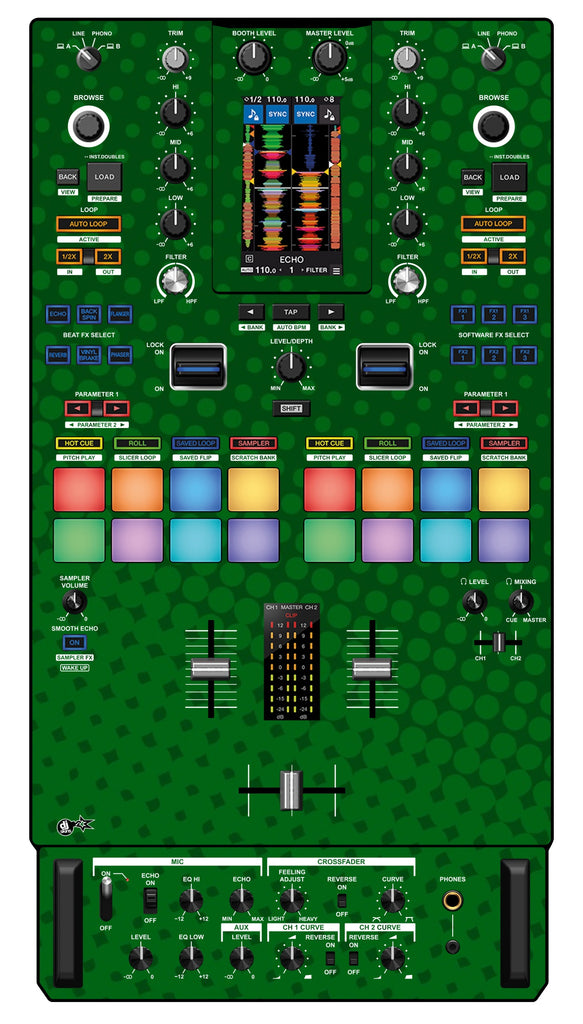 Pioneer DJ DJM S11 Skin Gradienter Green