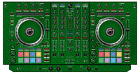 Pioneer DJ DDJ SX 3 Skin Gradienter Green