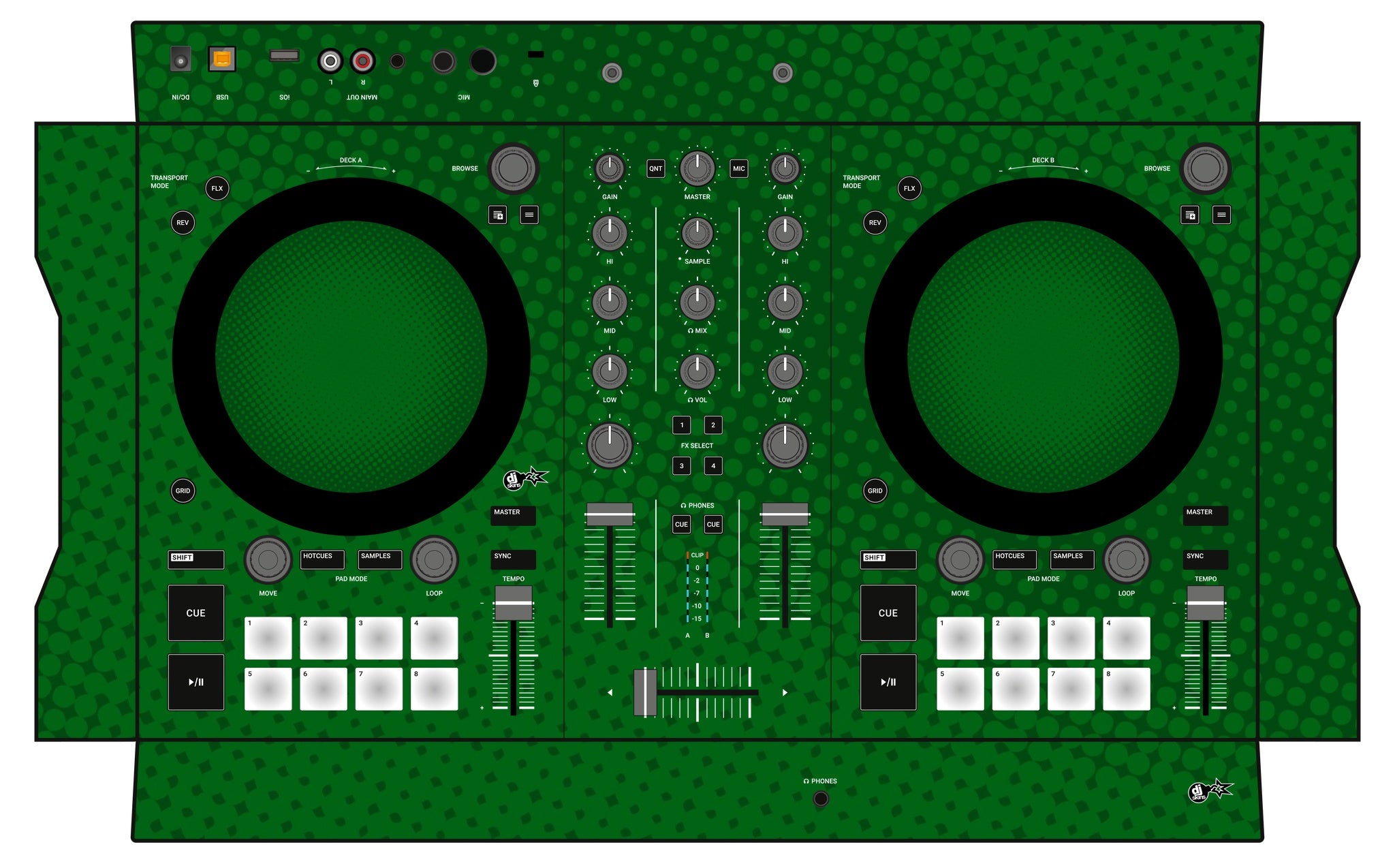 Native Instruments S2 MK3 Skin Gradienter Green