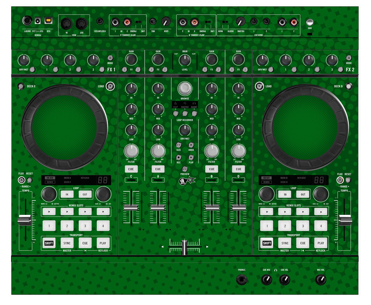 Native Instruments S4 MK2 Skin Gradienter Green