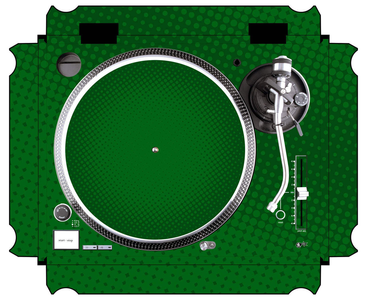 Technics 1200 / 1210 MK5 Skin Gradienter Green