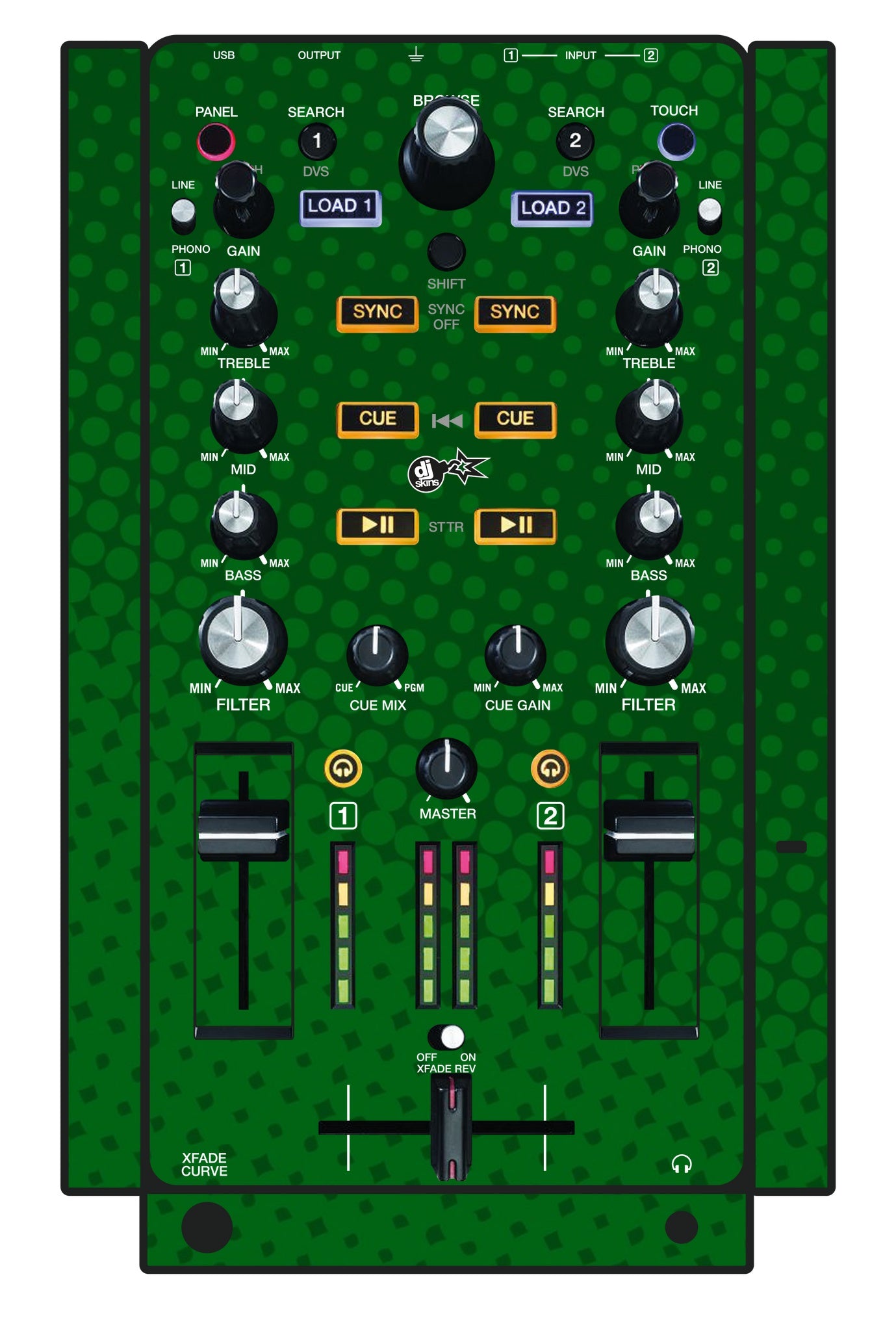 Akai Pro AMX Skin Gradienter Green