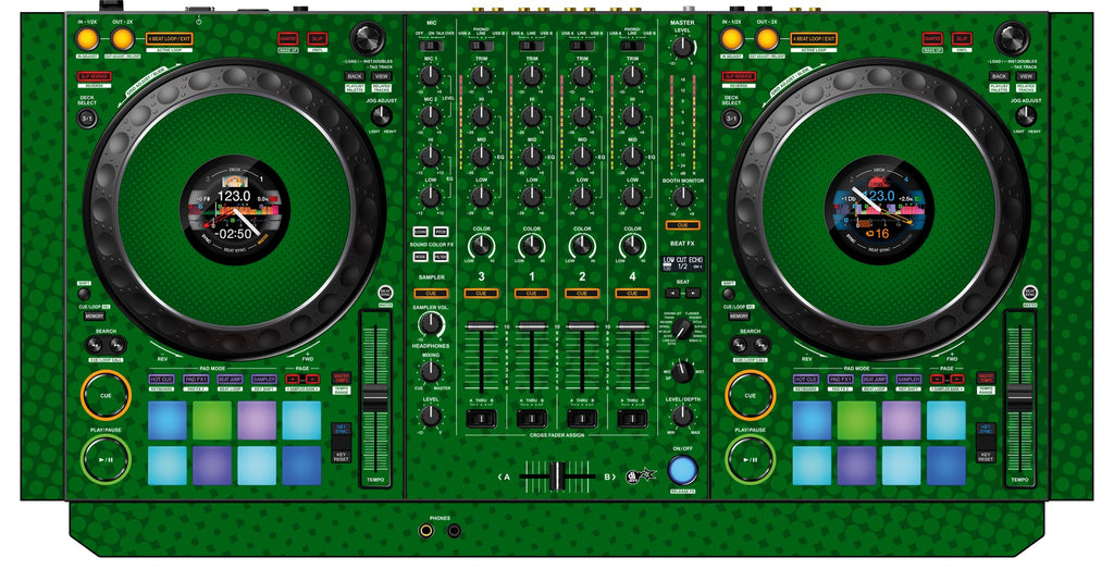 Pioneer DJ DDJ 1000 Skin Gradienter Green