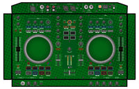 Denon DJ MC 4000 Skin Gradienter Green