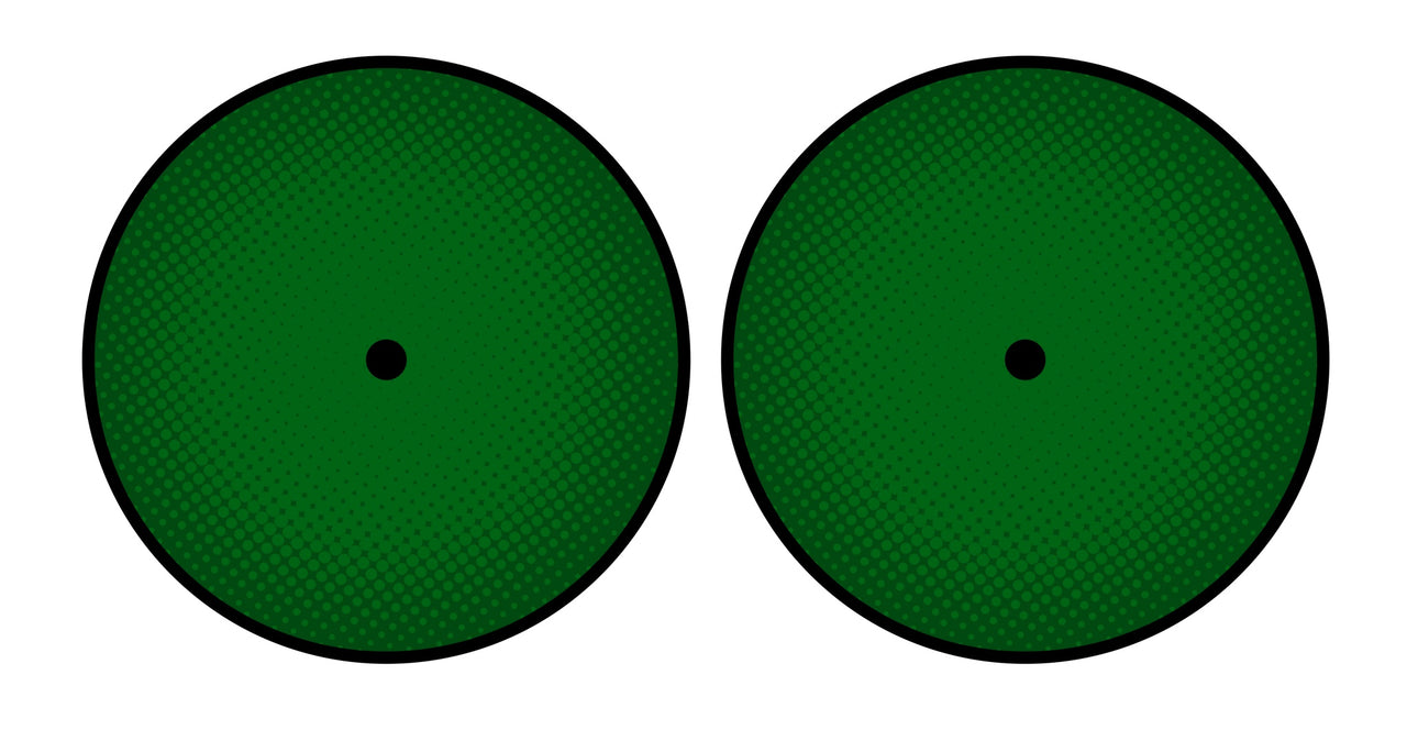 Universal Vinyl Labelsticker (10.2 cm - REGULAR) Skin Gradienter Green