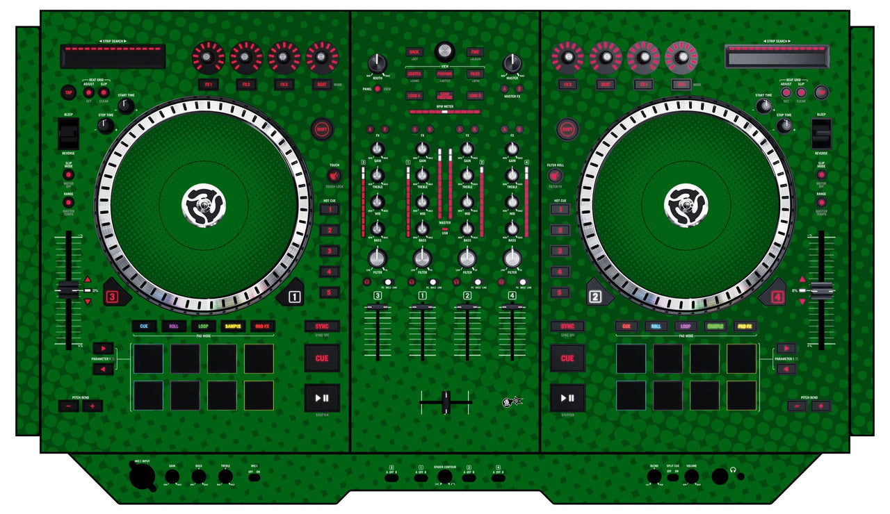 Numark NS 7 II Skin Gradienter Green