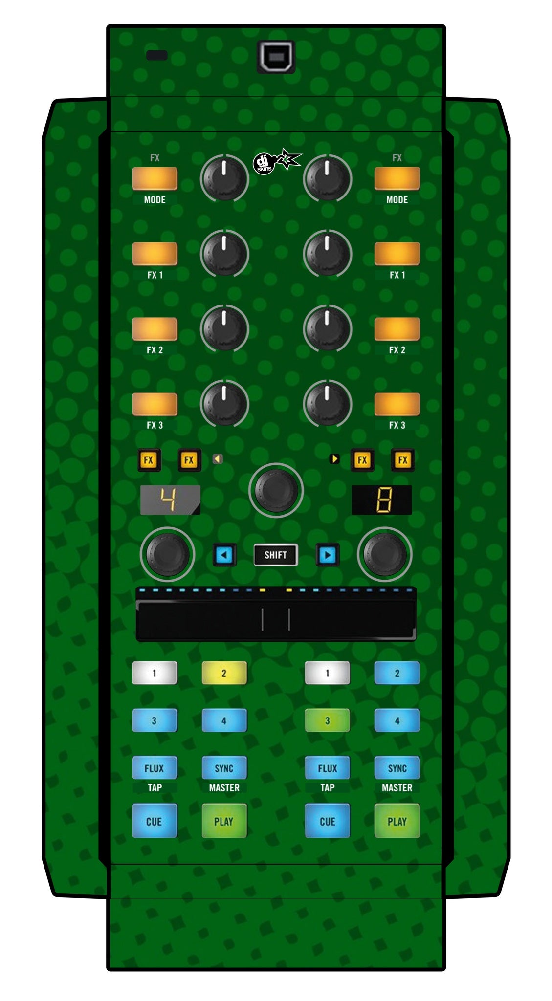 Native Instruments X1 MK2 Skin Gradienter Green