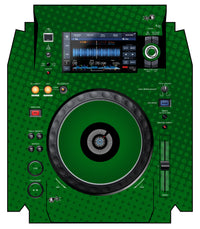 Pioneer DJ XDJ 1000 MK2 Skin Gradienter Green