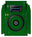 Pioneer DJ XDJ 1000 Skin Gradienter Green