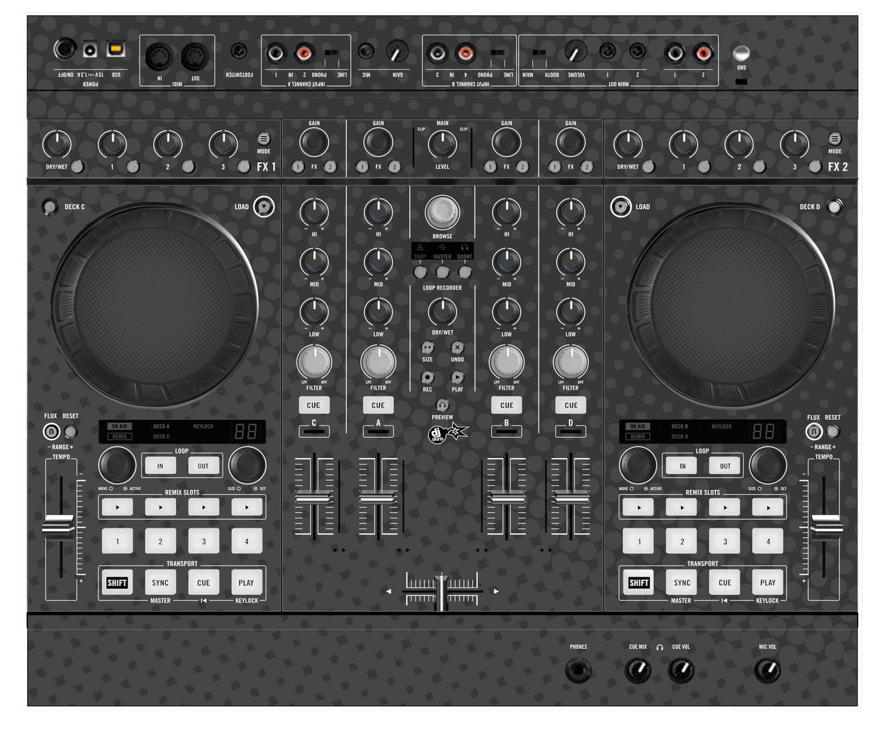 Native Instruments S4 MK2 Skin Gradienter Grey