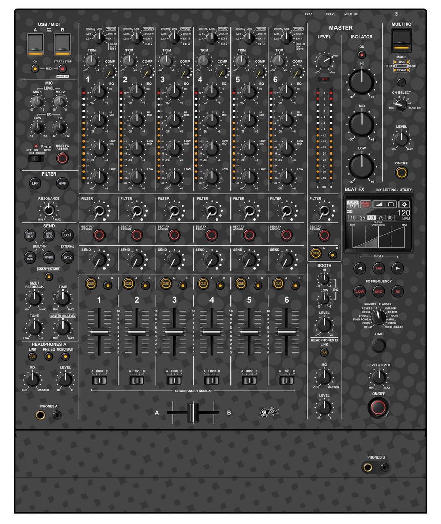 Pioneer DJ DJM V10 Skin Gradienter Grey