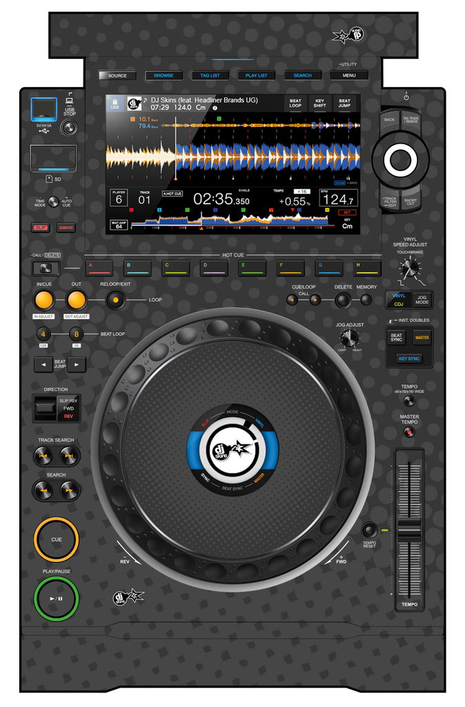 Pioneer DJ CDJ 3000 Skin Gradienter Grey