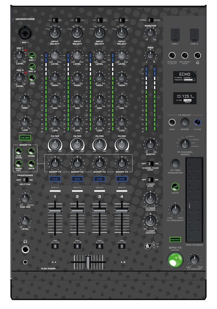 Denon DJ X 1850 Skin Gradienter Grey