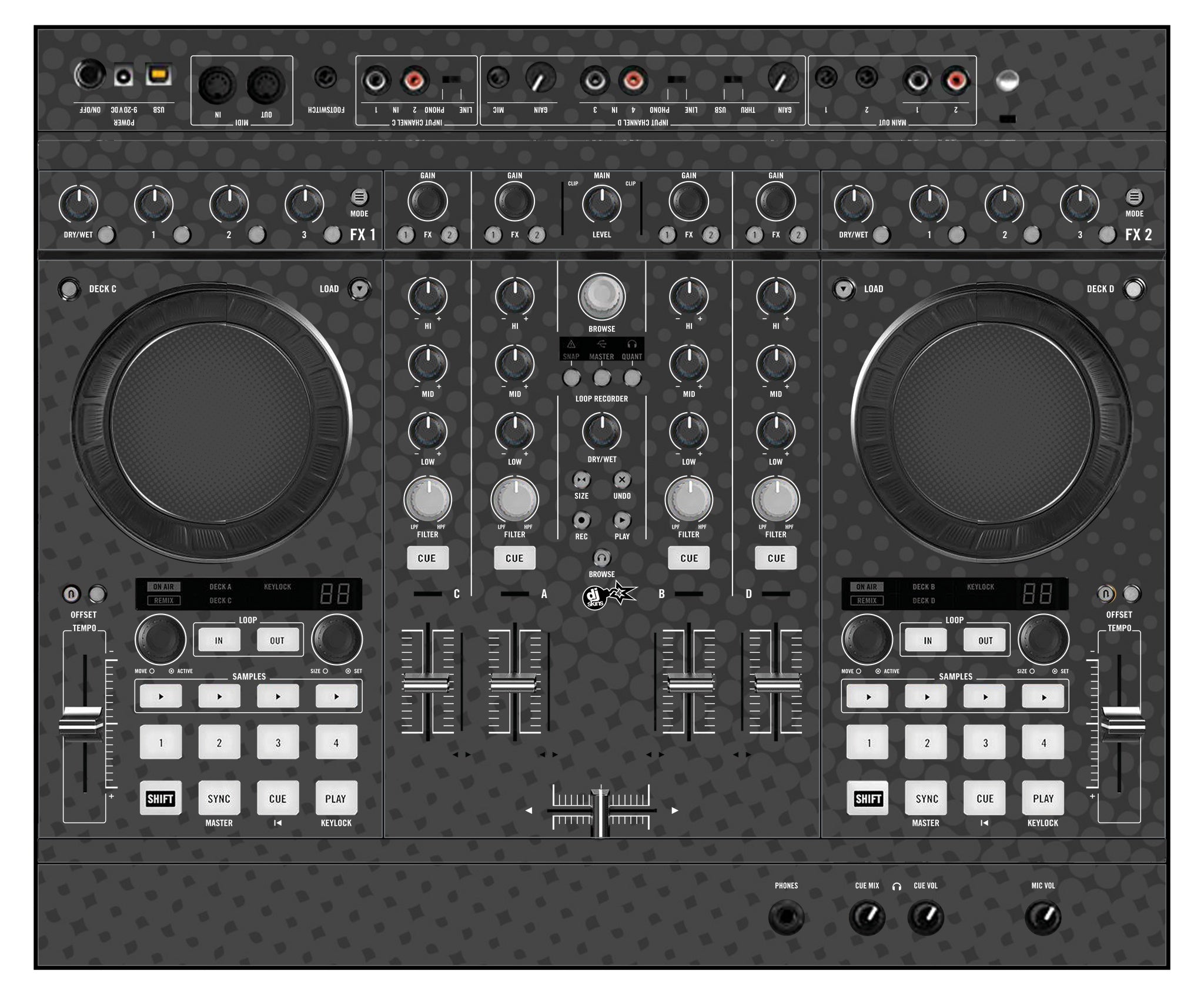 Native Instruments S4 MK1 Skin Gradienter Grey