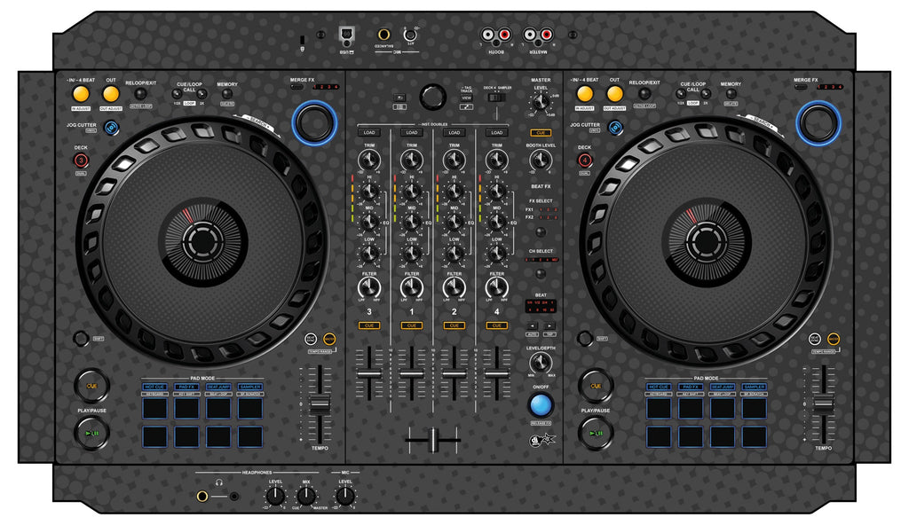 Pioneer DJ DDJ FLX6 Skin Gradienter Grey