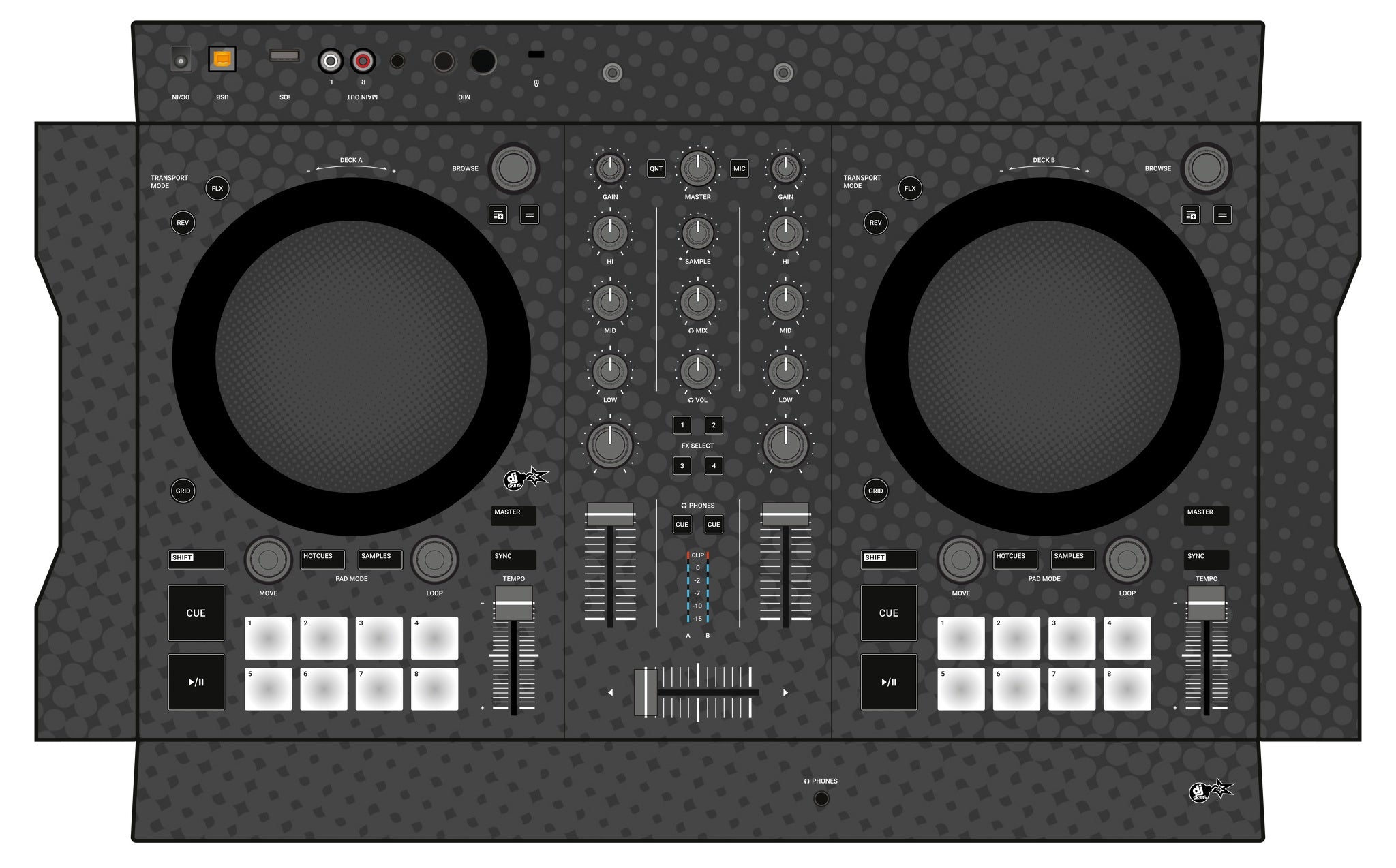 Native Instruments S2 MK3 Skin Gradienter Grey