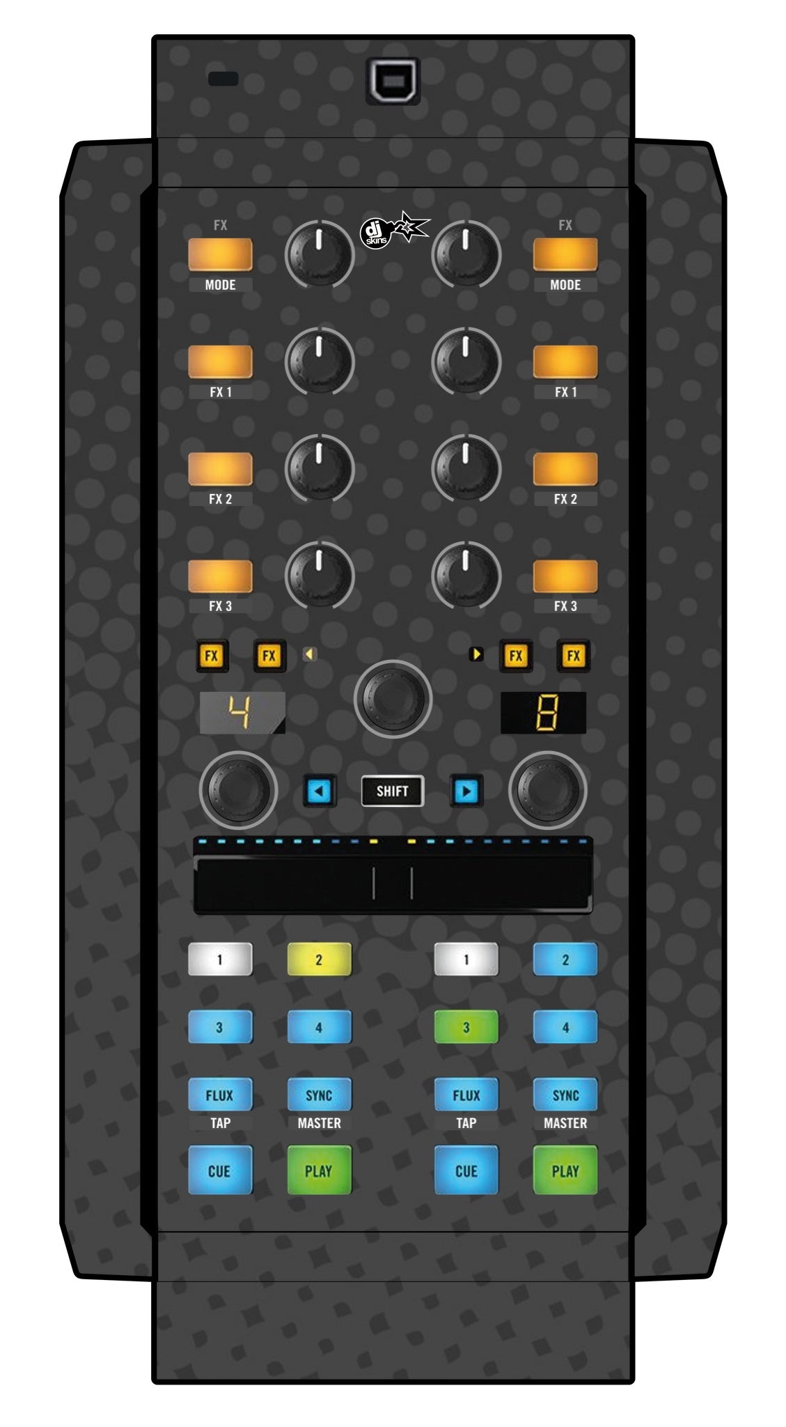Native Instruments X1 MK2 Skin Gradienter Grey
