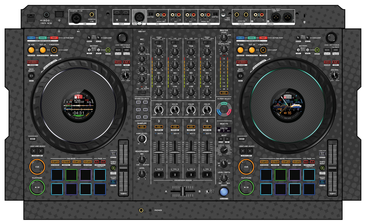 Pioneer DJ DDJ FLX10 Skin Gradienter Grey