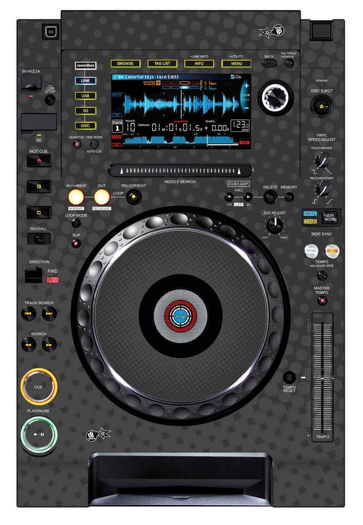 Pioneer DJ CDJ 2000 NEXUS Skin Gradienter Grey