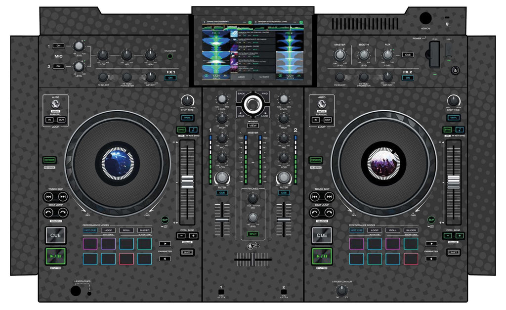 Denon DJ PRIME 2 Skin Gradienter Grey