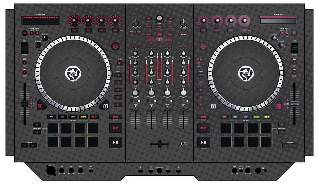Numark NS 7 II Skin Gradienter Grey