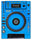 Pioneer DJ CDJ 850 Skin Gradienter Blue Light