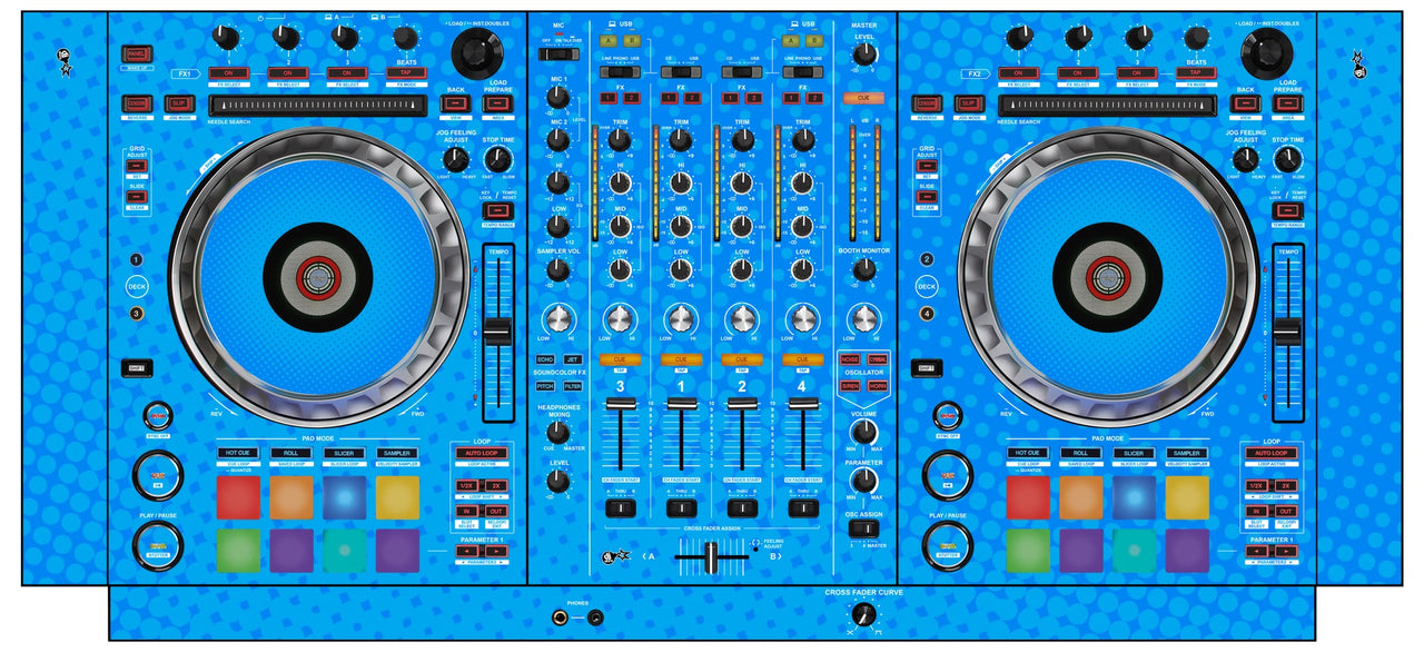 Pioneer DJ DDJ SZ Skin Gradienter Blue Light